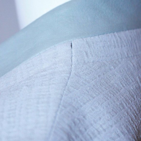 HELMUT LANG Asymmetric  LEATHER Combo JACKET Blazer - Picture 6 of 8